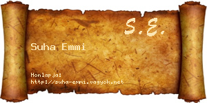 Suha Emmi névjegykártya